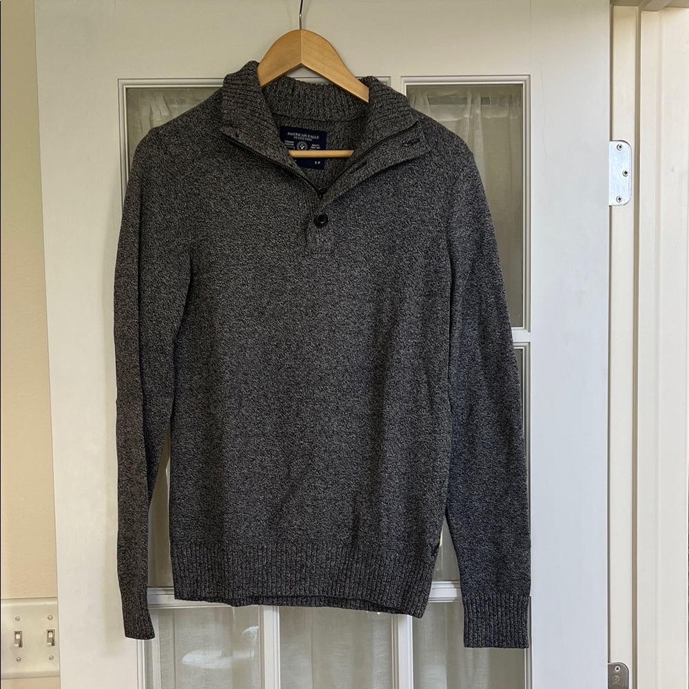 American Eagle outfitters athletic fit small petite quarter zip sweater